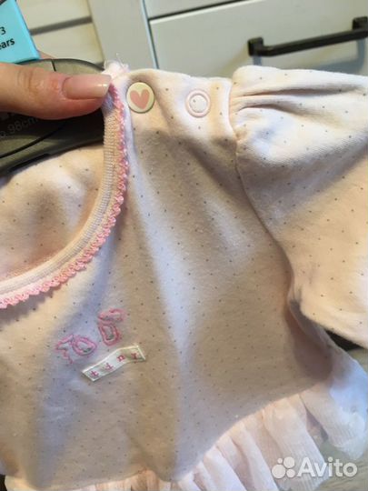 Платье-боди для девочки mothercare