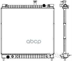 Радиатор охлаждения двигателя 32511013 Sakura