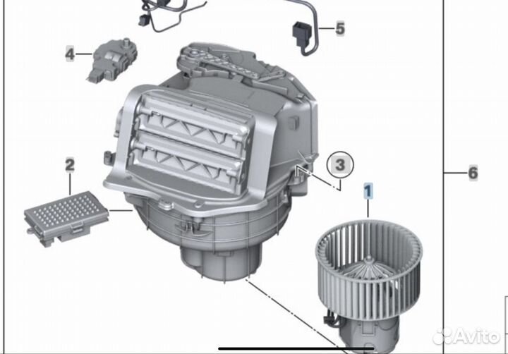 Вентилятор печки bmw f01 f02 f10 f07 f12 f13