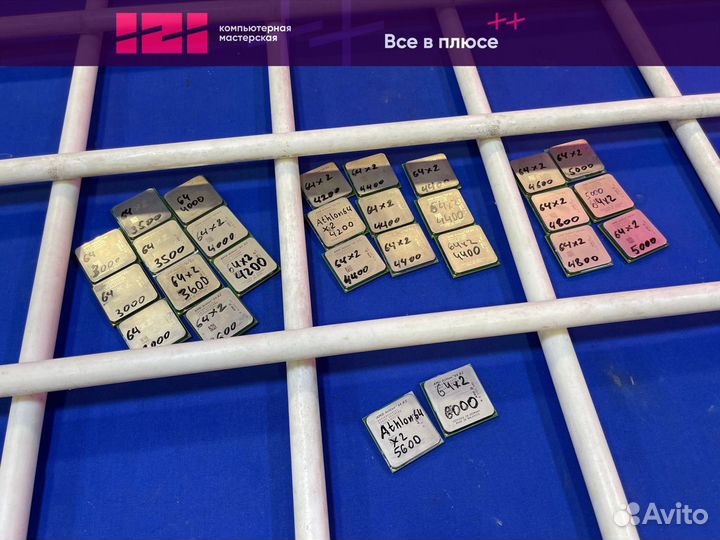 Процессоры AMD Athlon 64 x2 в ассортименте