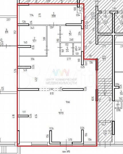 Торговое помещение в районе трц 