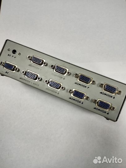 Сплиттер vga 1 комп - 8 мониторов