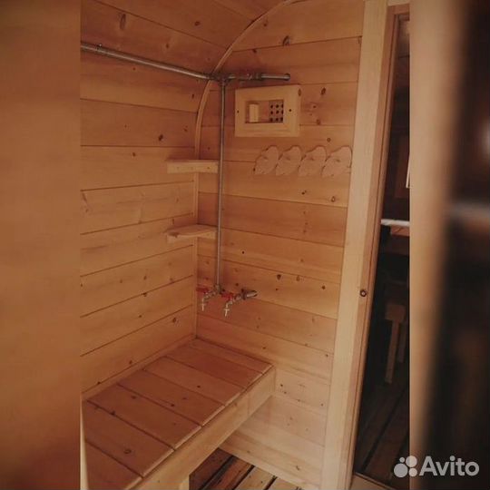 Мобильная баня бочка 6 м