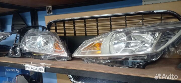 Фары Ford Focus 2 рестайл хром