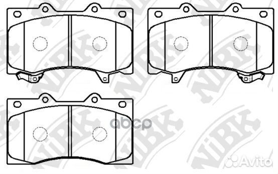 Колодки тормозные nissan patrol 10- перед. PN05
