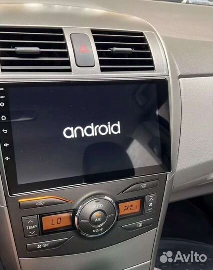 Магнитола новая android на Toyota Corolla E140 150