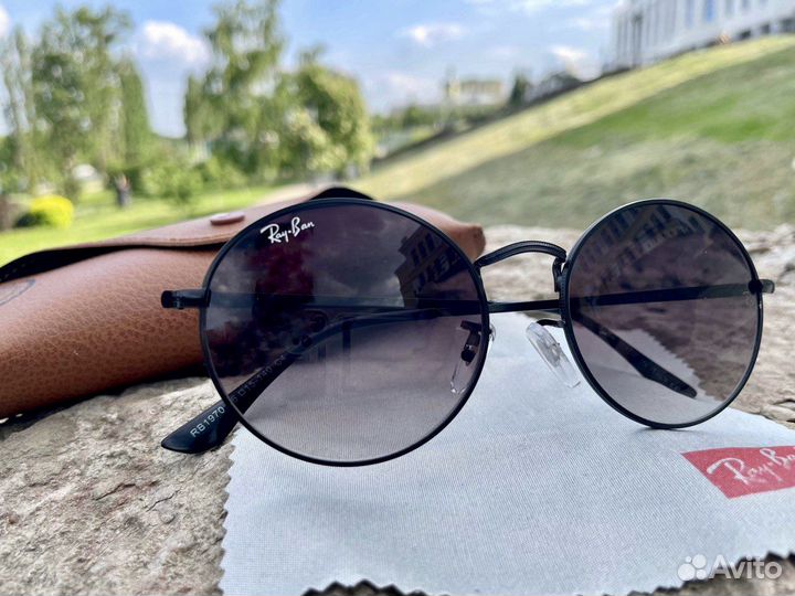 Очки Ray Ban Round Metal круглые черные