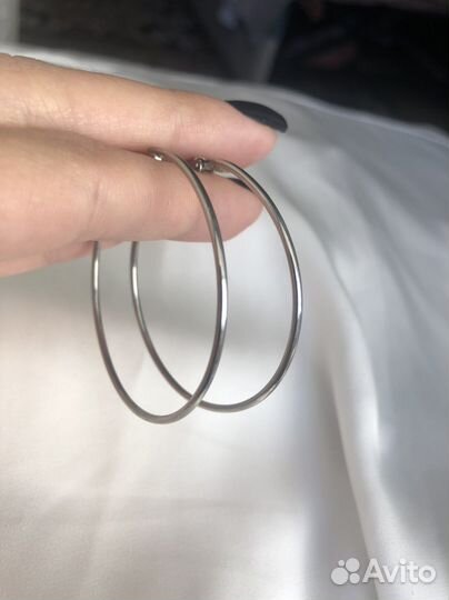 Серьги кольца