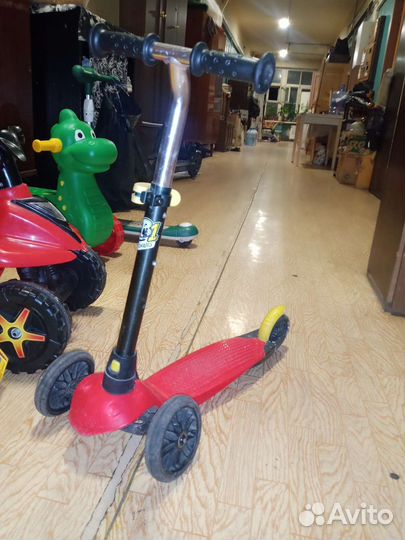 Самокат детский трехколесный бу