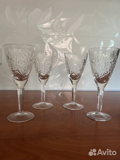 Стаканы бокалы кувшин стекло хрусталь разное