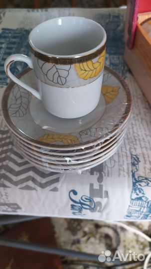 Чашки и блюдца для кофе