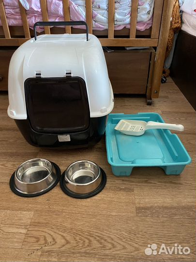 Кошачий туалет закрытый