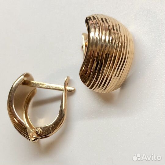 Золотые серьги 585 пробы
