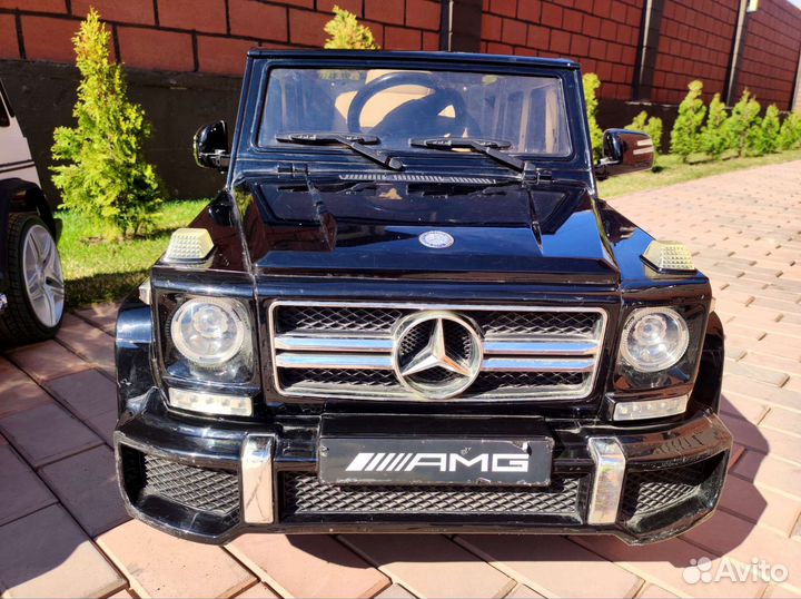 Электромобиль детский, черный Гелик