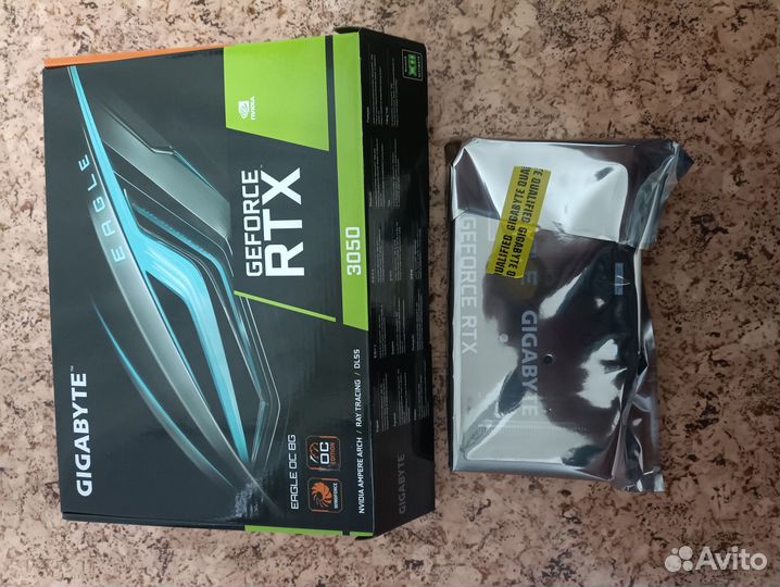 Видеокарта gigabyte GeForce RTX 3050 eagle OC