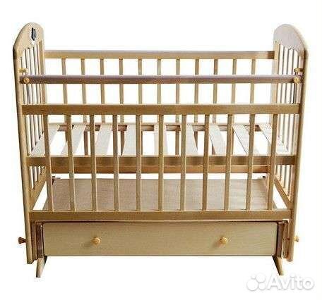 Дет.кровать Briciola 8 (маятник попереч), Светлая