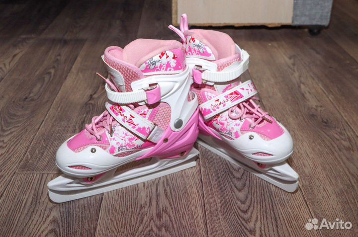Коньки детские раздвижные 35 38