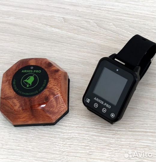 Кнопка вызова официанта Бургер с часами Элит