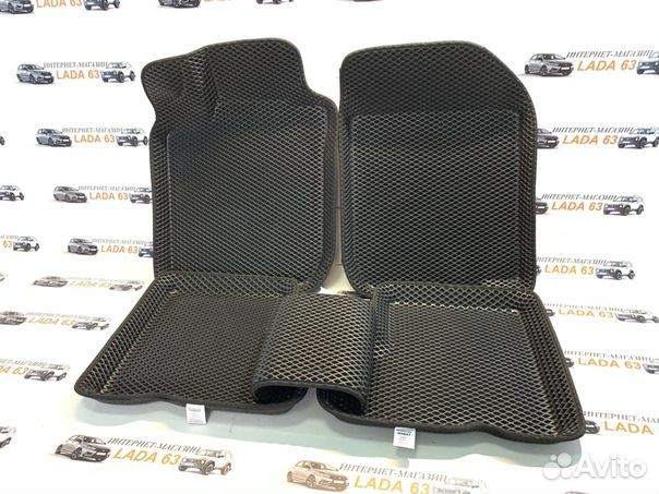 Ковры EVA 3D с бортами для Лада Ларгус