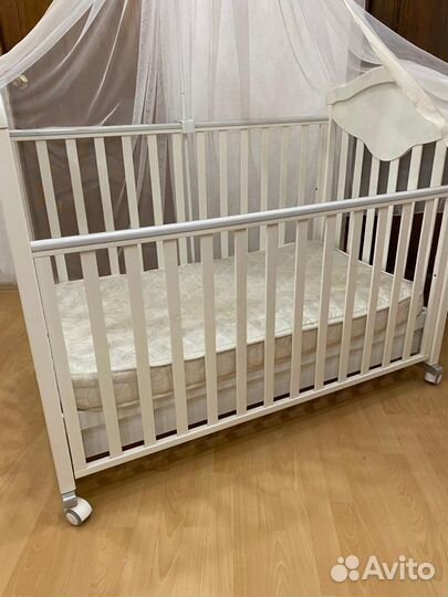 Детская кроватка Baby Italia Gioco Lux cо стразами