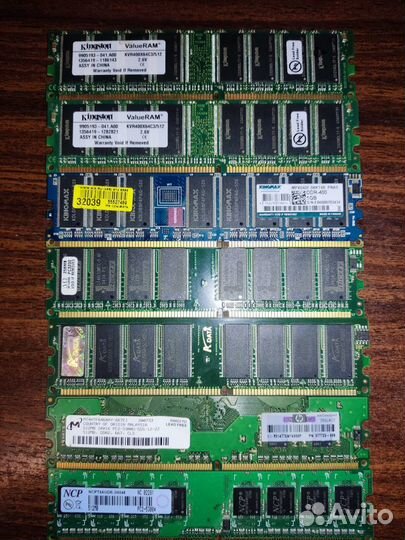Оперативная память DDR2, DDR3 - 256мб - 1гб