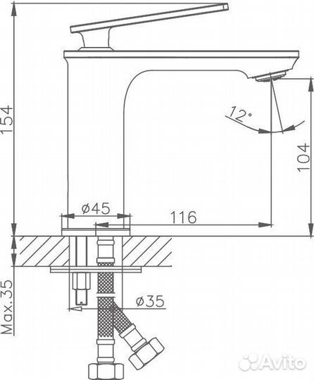 Смеситель для раковины Haiba HB10589