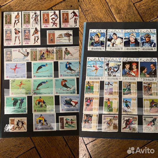 Обмен на монеты Альбом марок Олимпийские игры