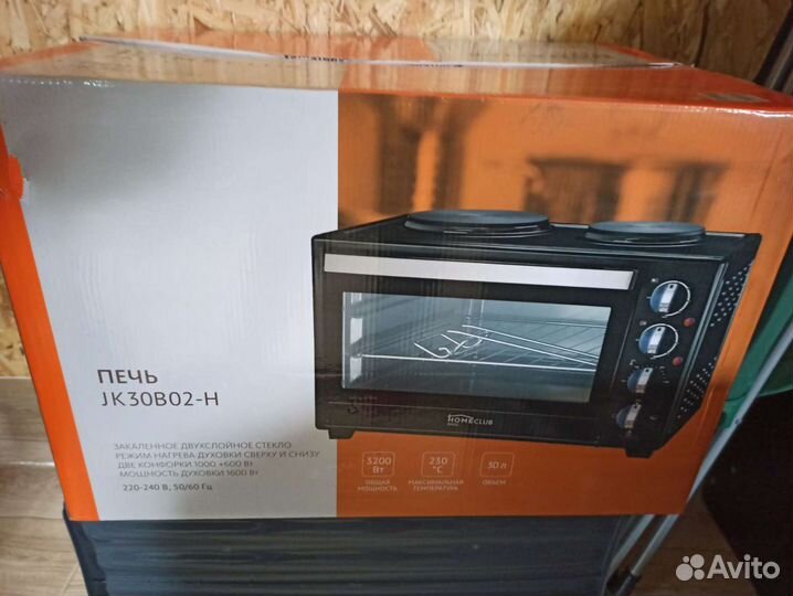 Электропечь с конфорками мини печь новая