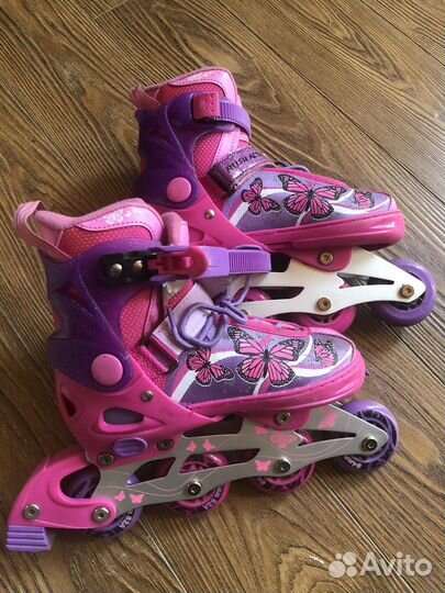 Роликовые коньки детские раздвижные 33 36