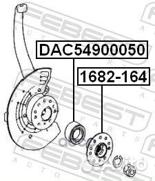 Подшипник ступицы передний mercedes W164 2004-2