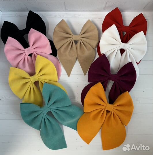 Бант для волос на заколке автомат