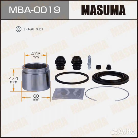 Masuma MBA-0019 Ремкомплект тормозного суппорта с поршнем d-60