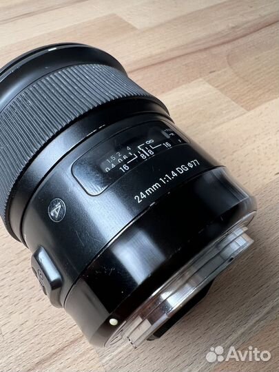 Sigma AF 24mm f/1.4 Art для Canon EF