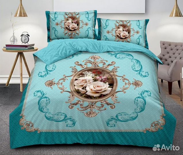 Постельное белье евро vega ткань сатин