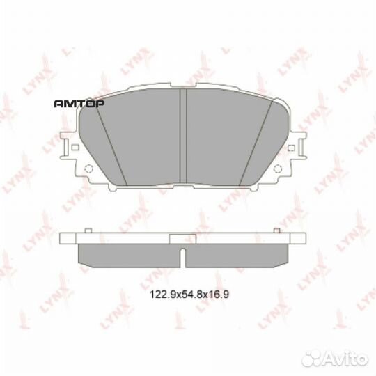Lynxauto BD7554 Колодки тормозные дисковые перед