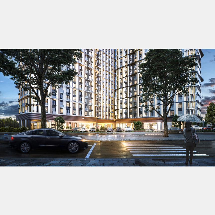 2-к. квартира, 43,5 м², 3/21 эт.