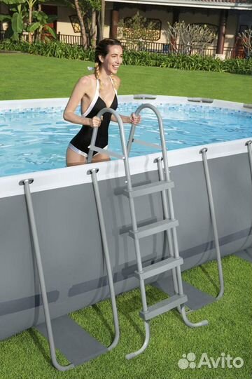 Лестница для бассейнов до 122см, 4 ступеньки