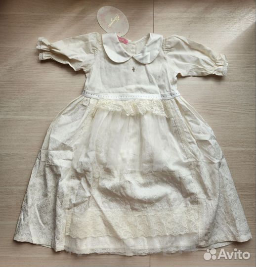 Платье для девочки крестильное 68 74