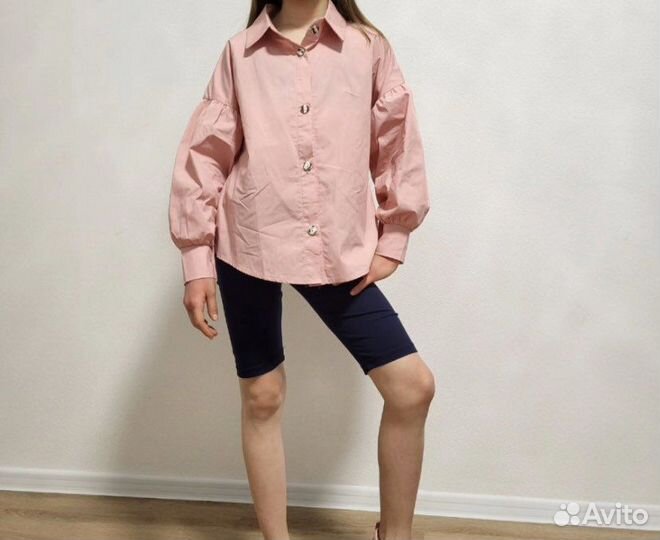 Рубашка блузка с корсетом для девочки