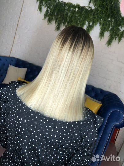 Кератиновое выпрямление волос