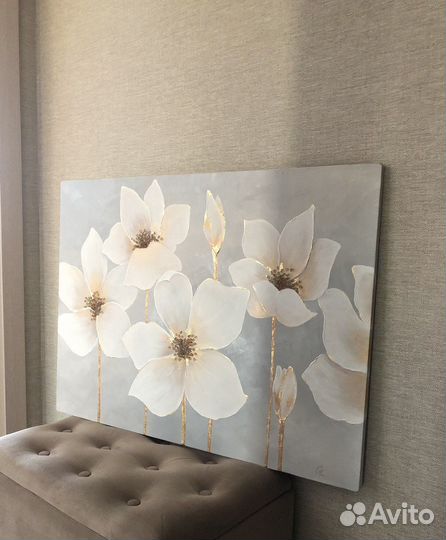 Интерьерная картина цветы