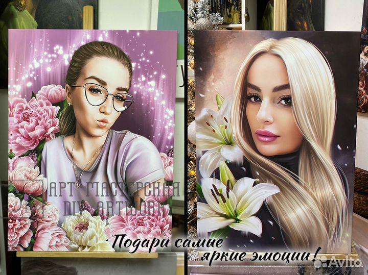 Печать на холсте/Портрет по фото в Краснодаре