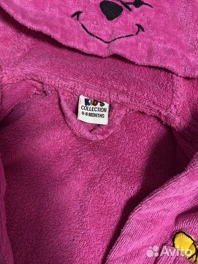 Халат на девочку 68-74 и тапочки домашние