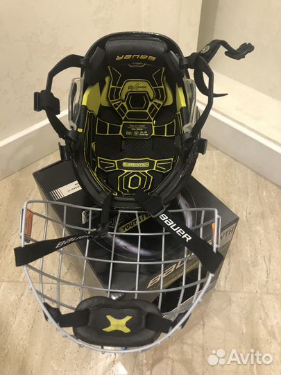 Шлем хоккейный С маской bauer RE-AKT 100 YTH 15