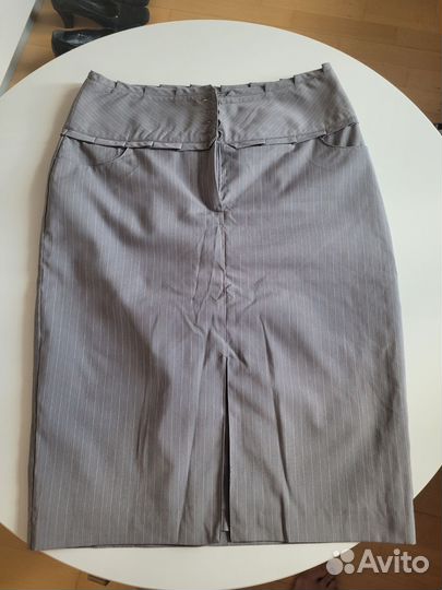 Юбка карандаш серая 46