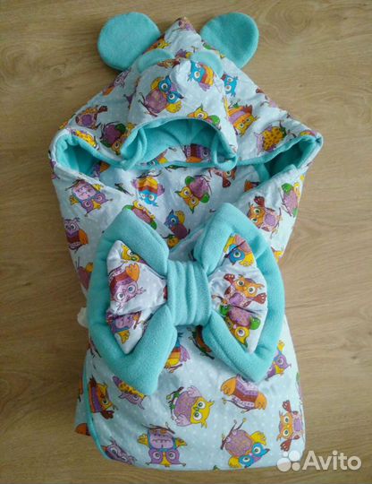 Конверт-одеяло с шапкой, зима