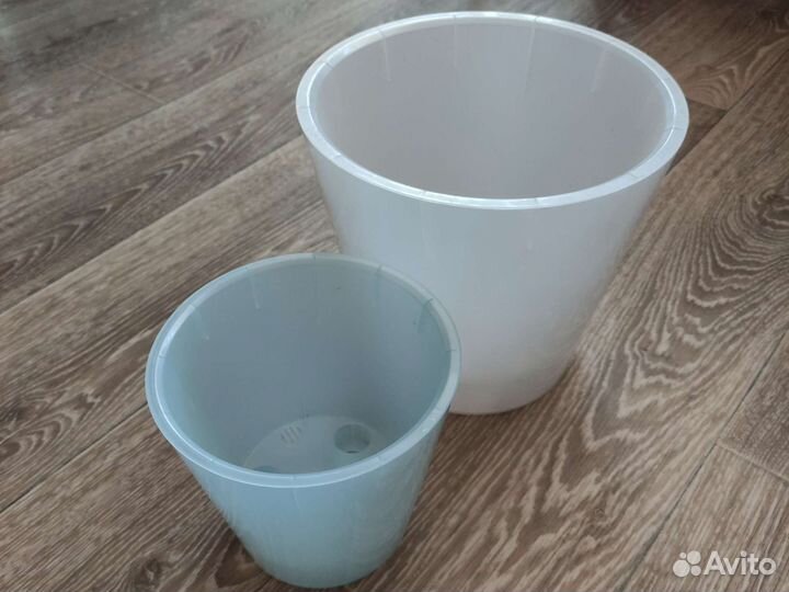 Цветочные горшки пластик