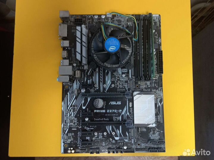 Комплект i3 6100 + материнская asus z270-p