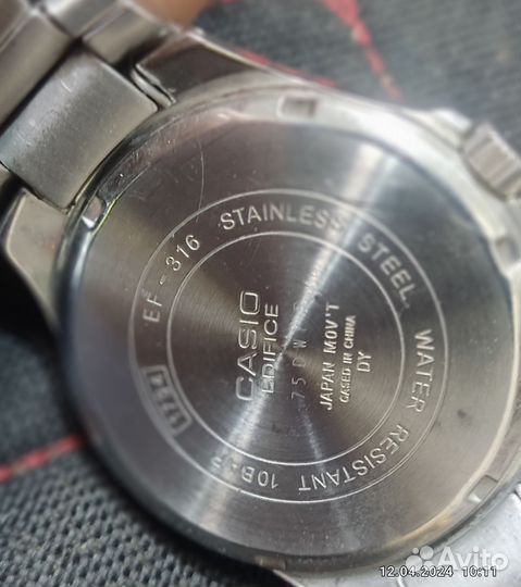 Часы casio edifice wr 100m