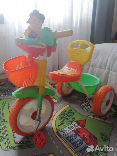 Детский трехколесный велосипед бу
